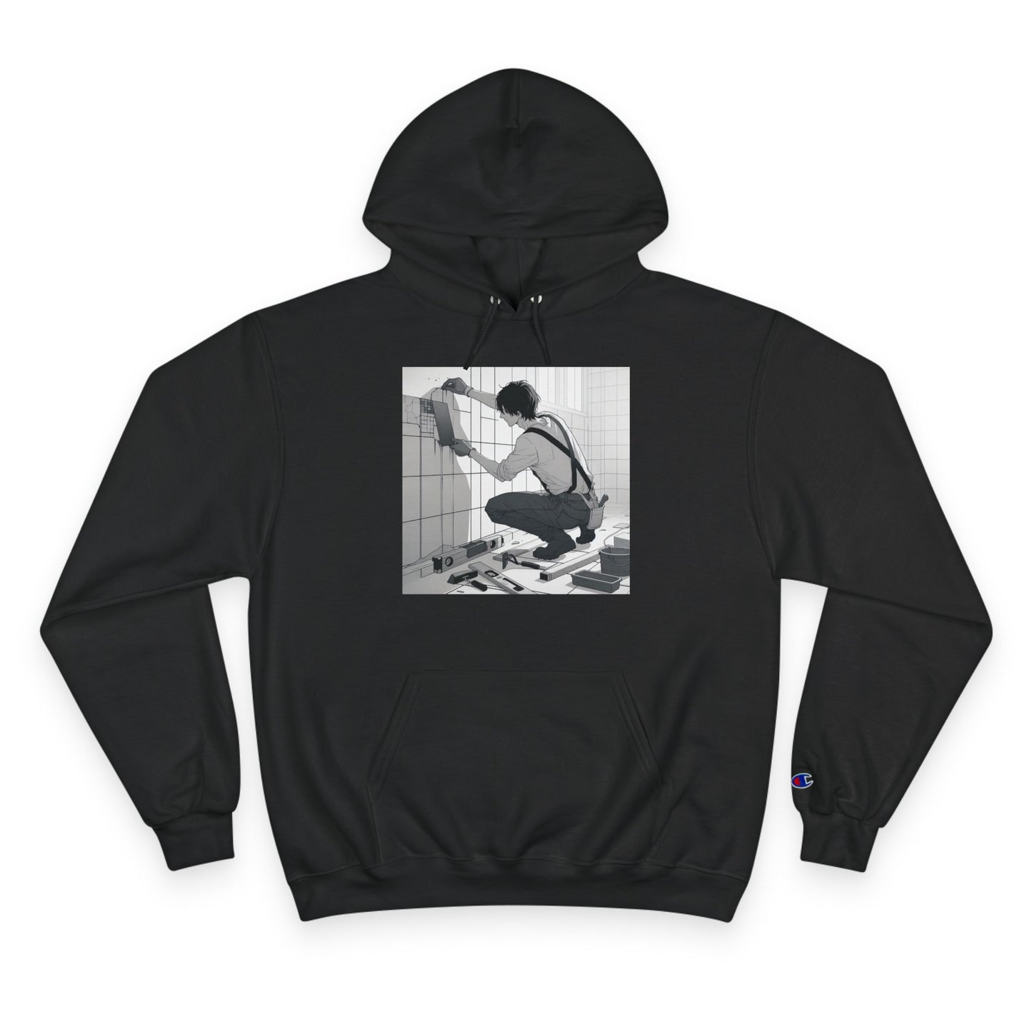 Westward Custom Artwork Champion Hoodie - Unique Graphic Design for Creative Souls